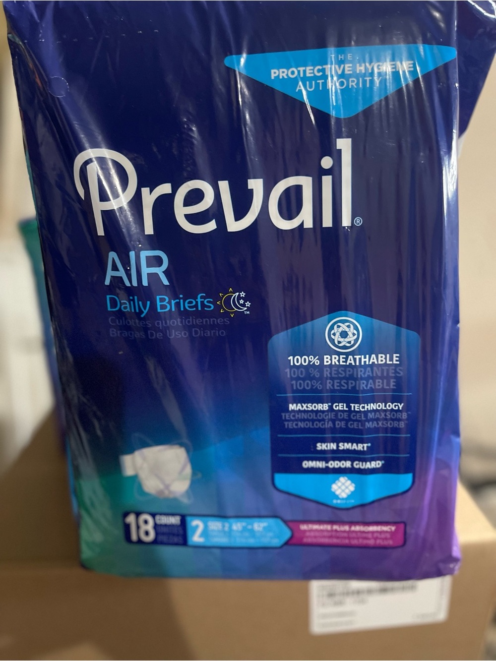 Bundle of 3: prevail air daily briefs size 2